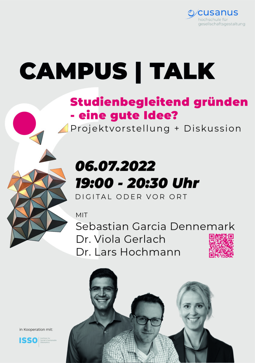 Auf dem Veranstaltungsplakat steht in großen Lettern