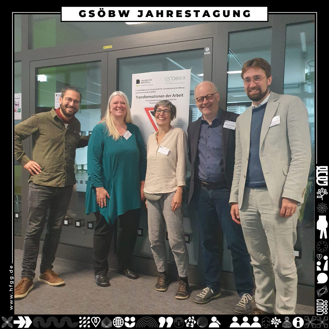 Gruppenfoto von Marcel Bayer, Daniela Gottschlich, Elsa Egerer, Stephan Panther und Florian Rommel auf der GSÖBW