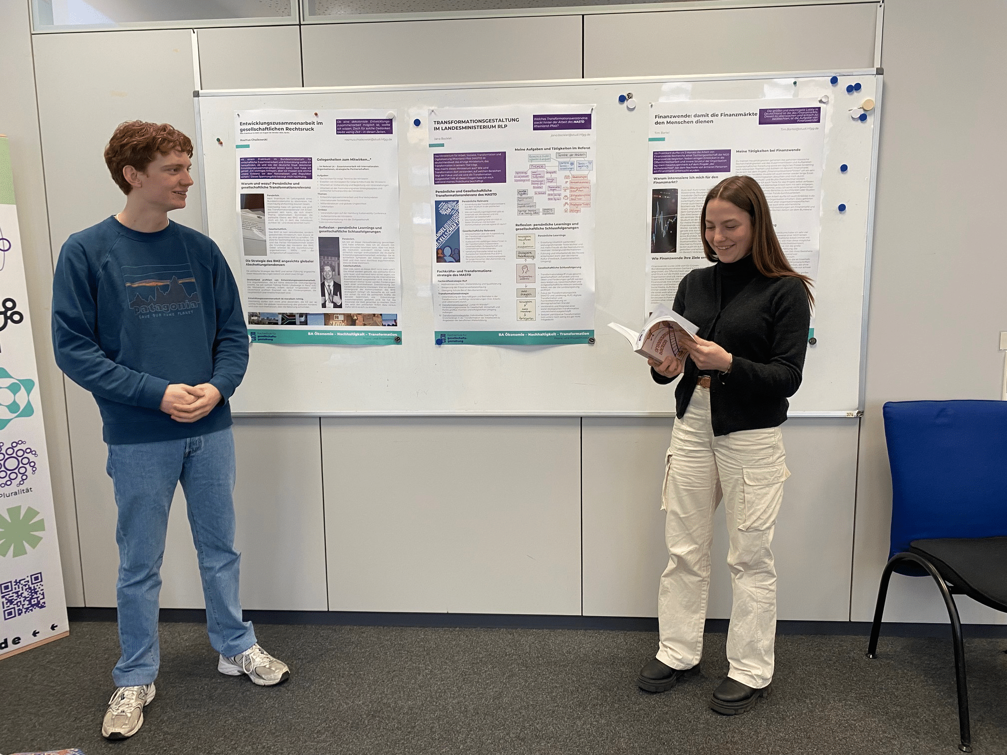 Vorstellung der Praktika der Bachelor-Studierenden Jana Bocklet und Rasmus Chaikowski aus dem Studiengang ÖNT.