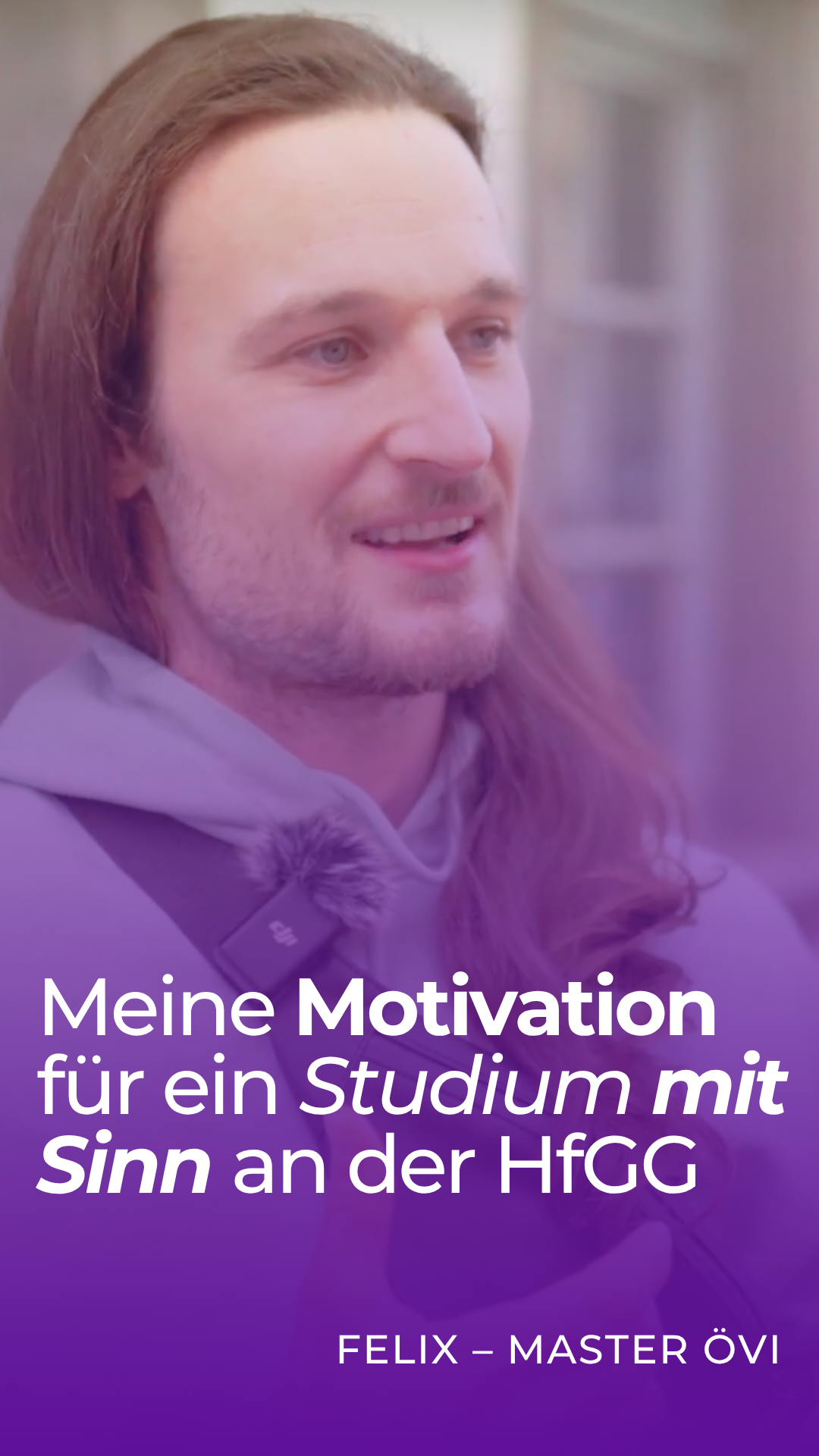 Felix, Student des Masters ÖVI an der HfGG.