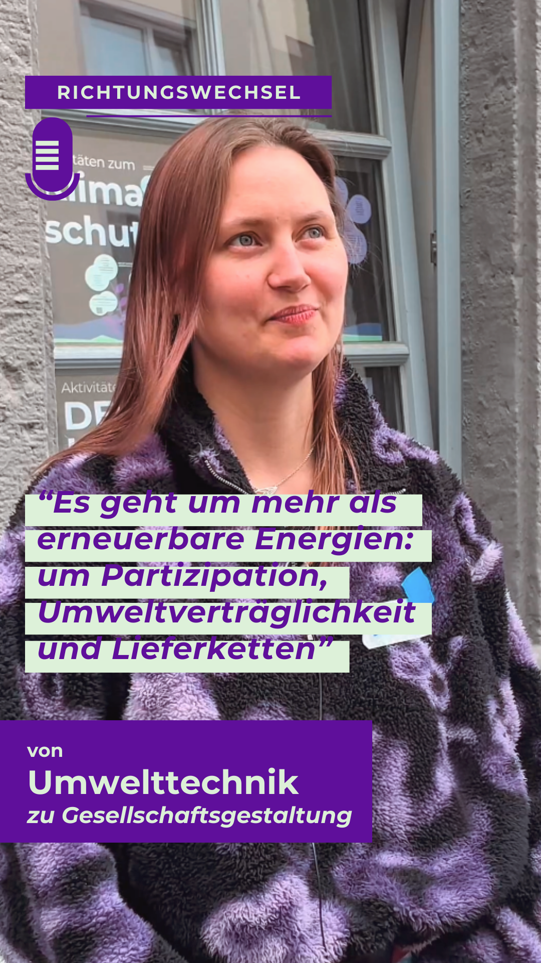 Lotta, Studentin des Masters ÖNG an der HfGG.