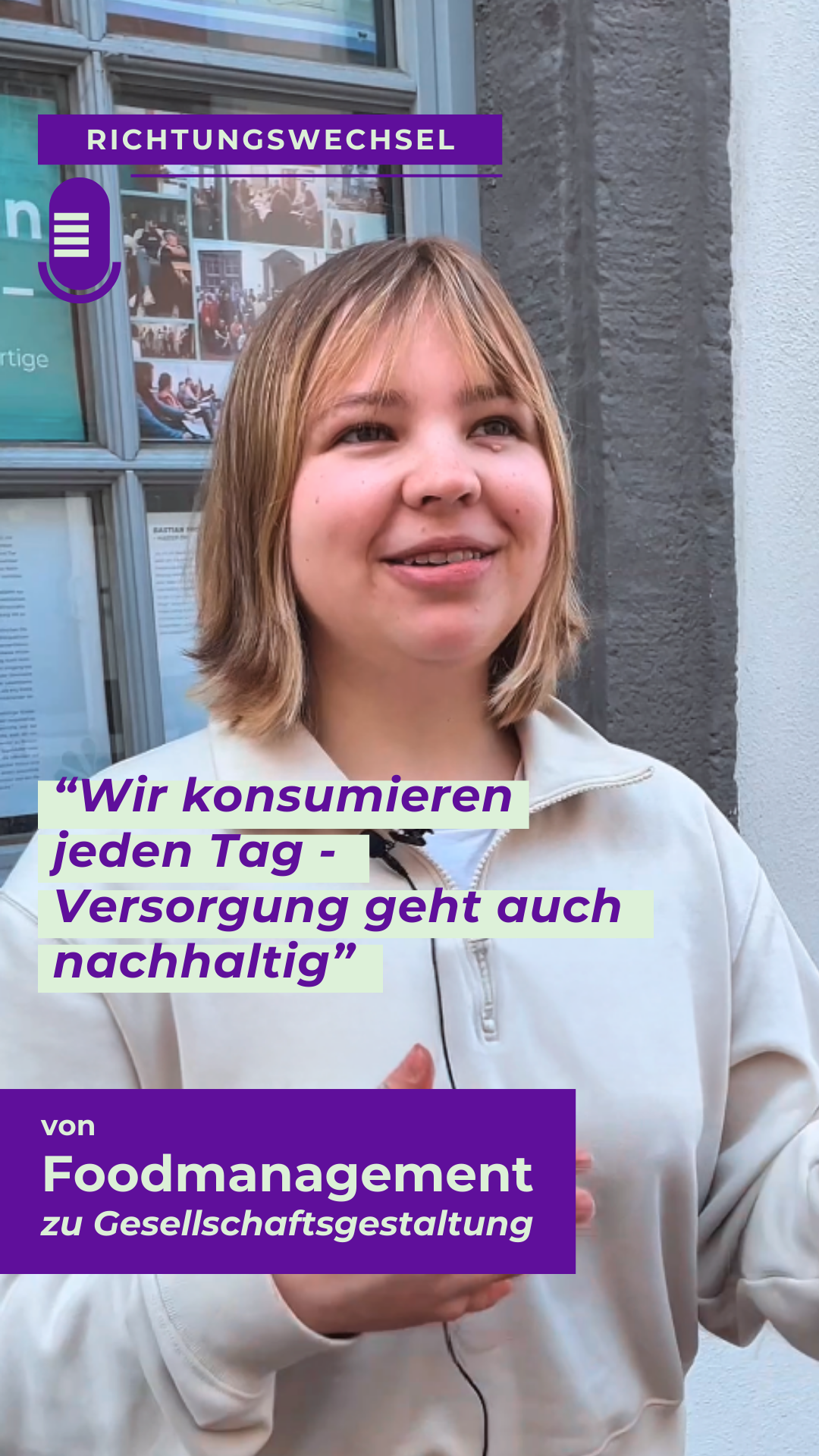 Nele, Studentin des Masters ÖNG an der HfGG
