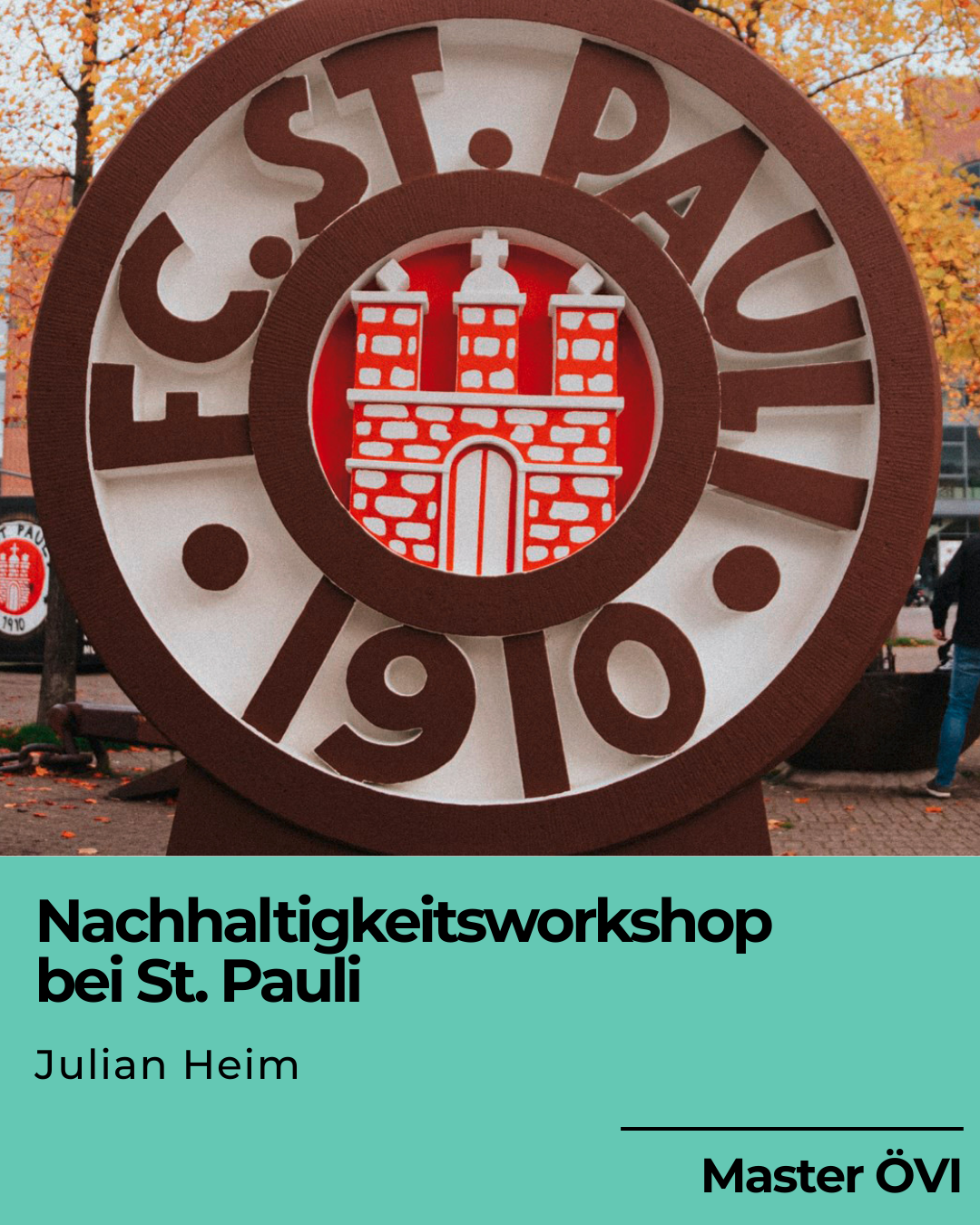 Foro des FC. St. Pauli Logos zum Studi-Projekt von Julian der Hochschule für Gesellschaftsgestaltung