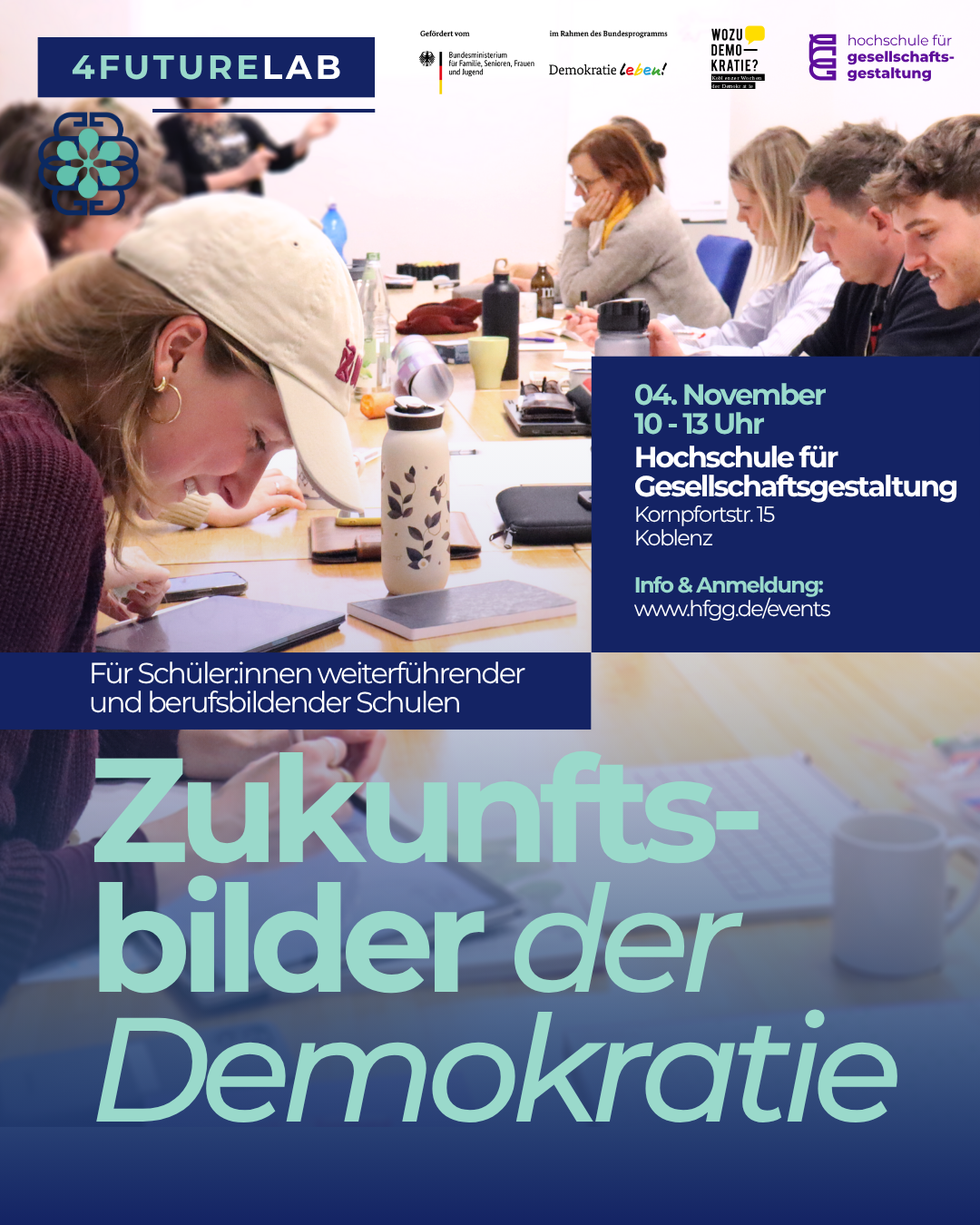 4FutureLab im Rahmen der Koblenzer Wochen der Demokratie an der Hochschule für Gesellschaftsgestaltung