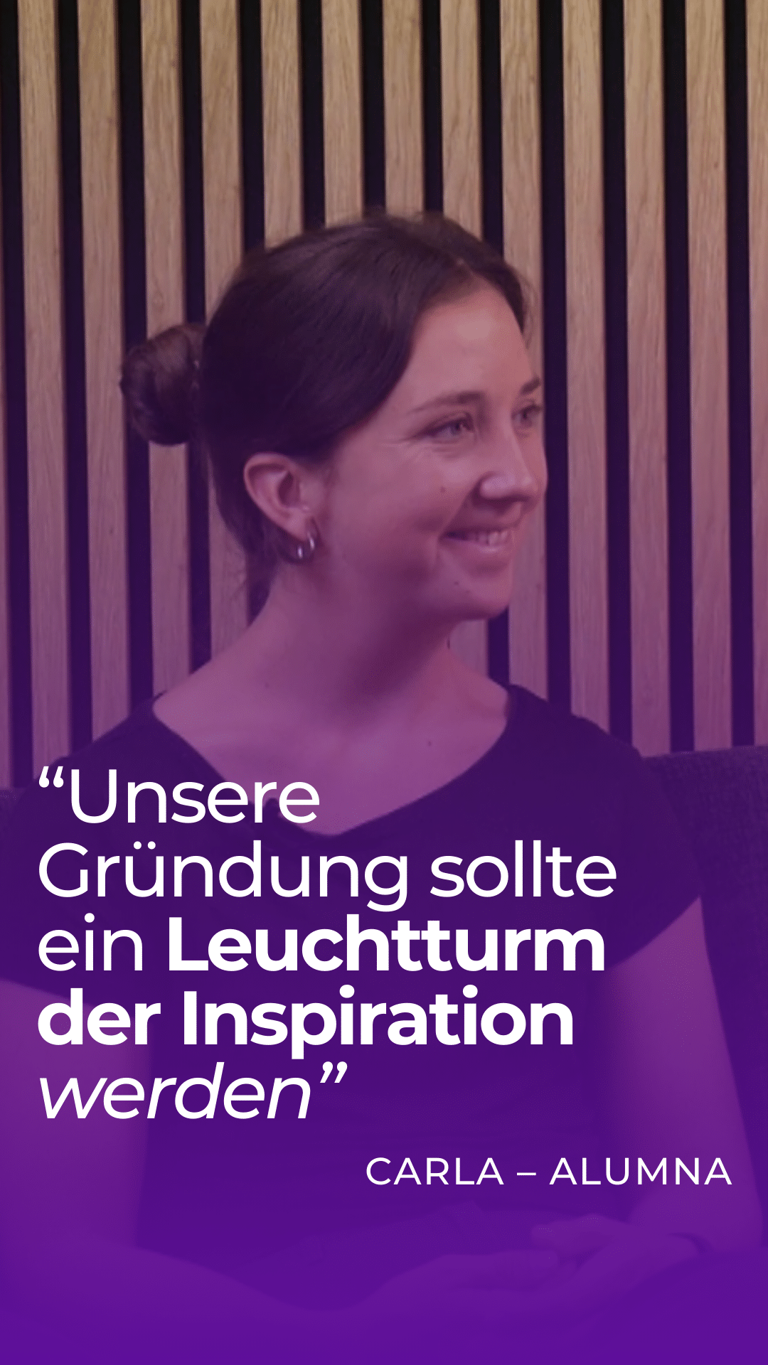 Carla, ehemalige Studentin der HfGG