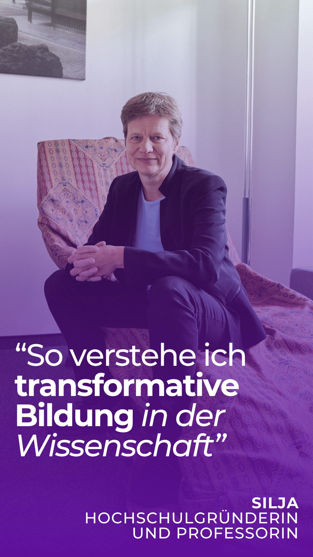 Prof. Dr. Silja Graupe im Gespräch - YouTube-Video über die Hochschule für Gesellschaftsgestaltung
